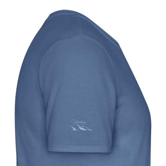 Untersberg Männer Premium T-Shirt Taubenblau 4xDruck Himmelblau - Taubenblau 