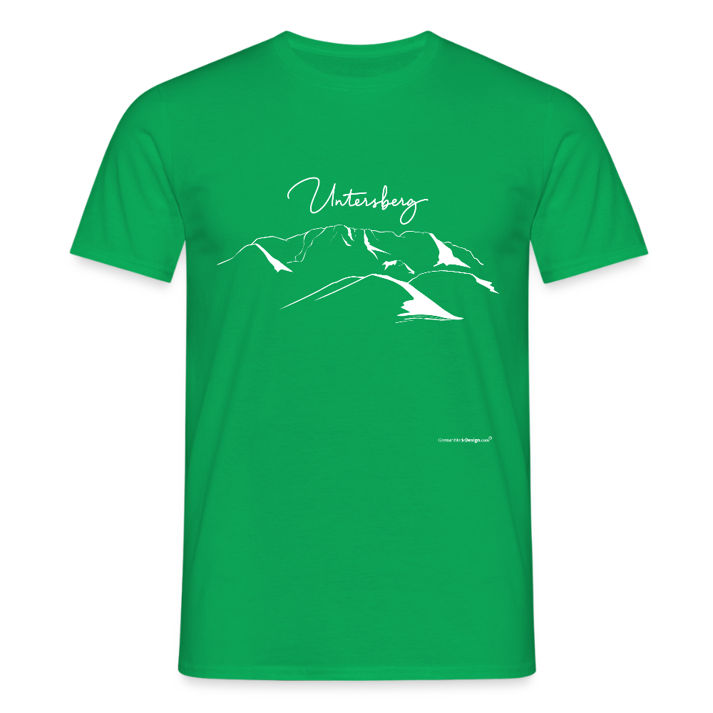 Untersberg Männer Premium T-Shirt vers. Farben 2xDruck Weiss - Kelly Green