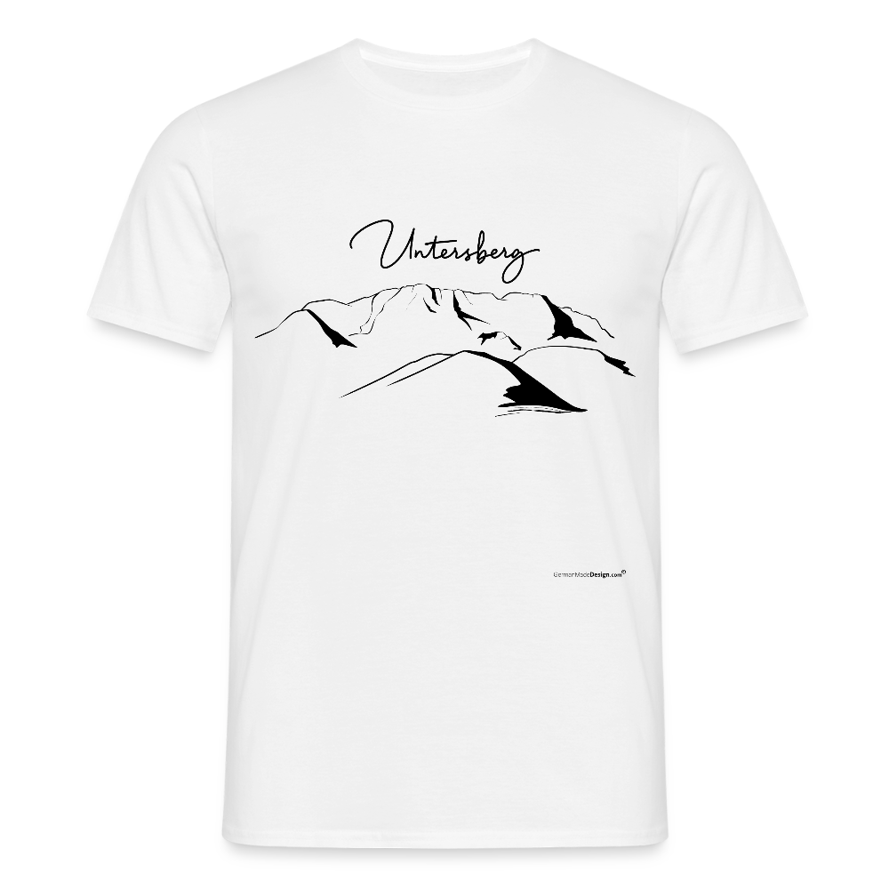 Untersberg Männer Premium T-Shirt vers. Farben 4xDruck Schwarz - Weiß