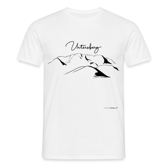 Untersberg Männer Premium T-Shirt vers. Farben 4xDruck Schwarz - Weiß