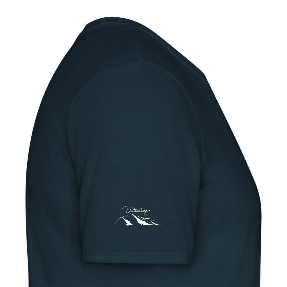 Untersberg Männer Premium T-Shirt vers. Farben 4xDruck Weiss - Navy