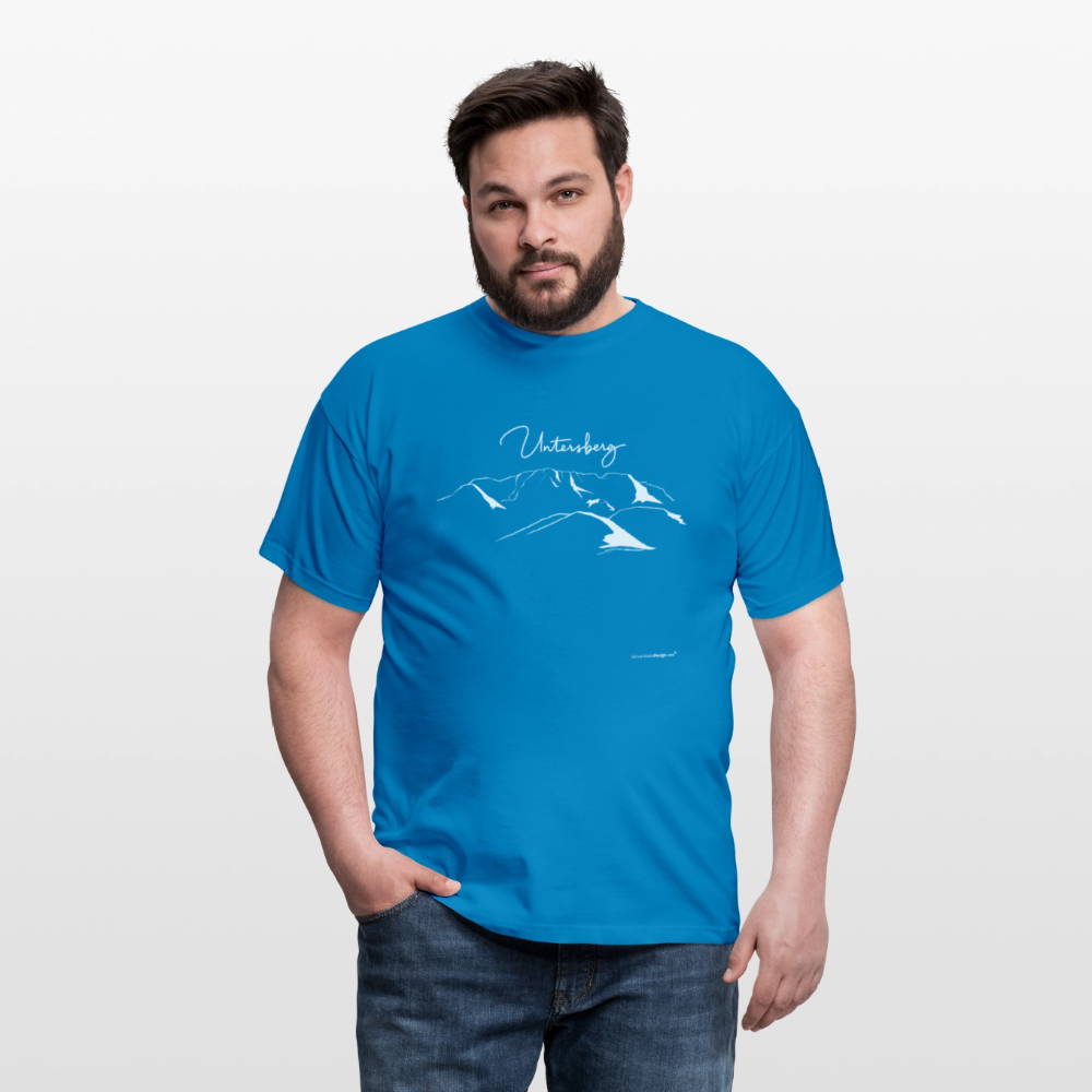 Untersberg Männer Premium T-Shirt in vers. Farben 1xDruck Weiss - Royalblau