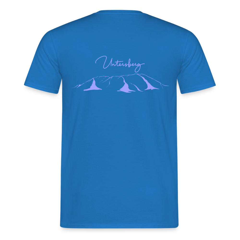 Untersberg Männer Premium T-Shirt Royalblau 2xDruck Hellblau - Royalblau