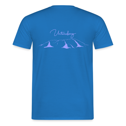 Untersberg Männer Premium T-Shirt Royalblau 2xDruck Hellblau - Royalblau