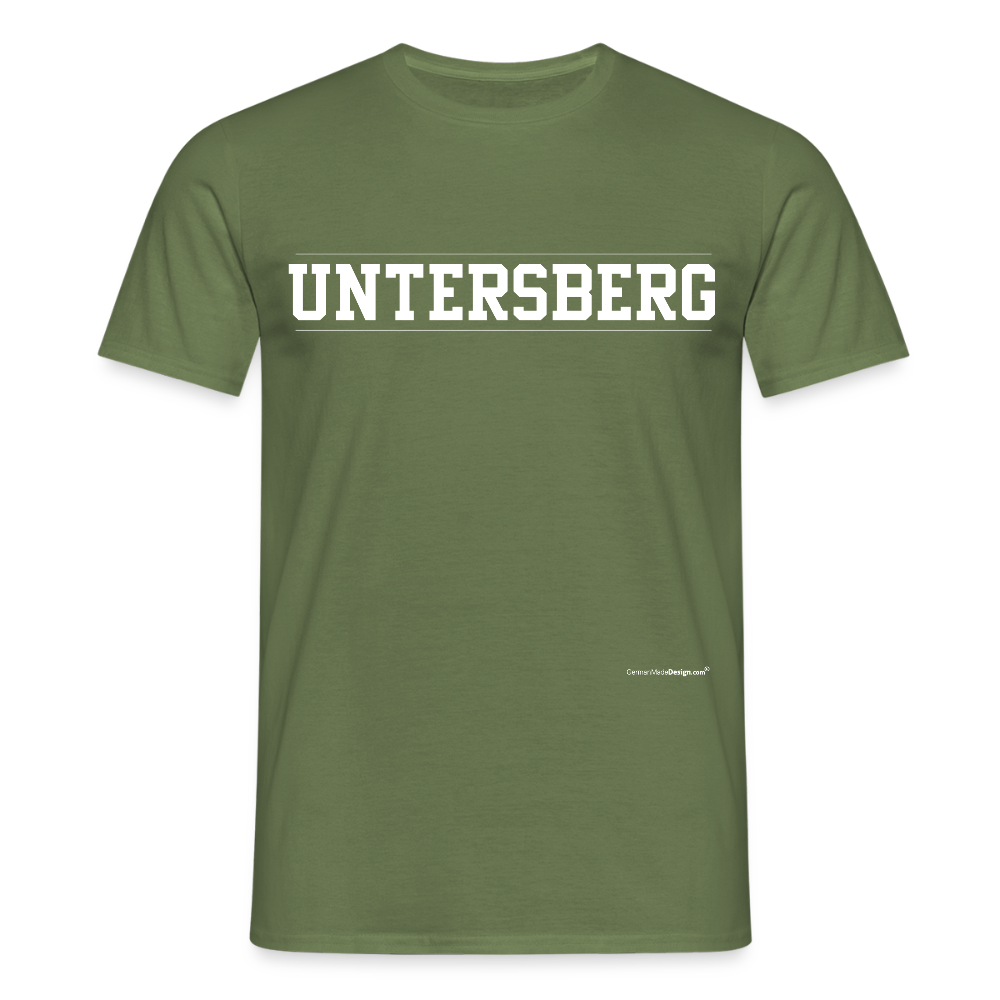 UNTERSBERG Schriftzug - Männer T-Shirt Premium Qualität - Militärgrün