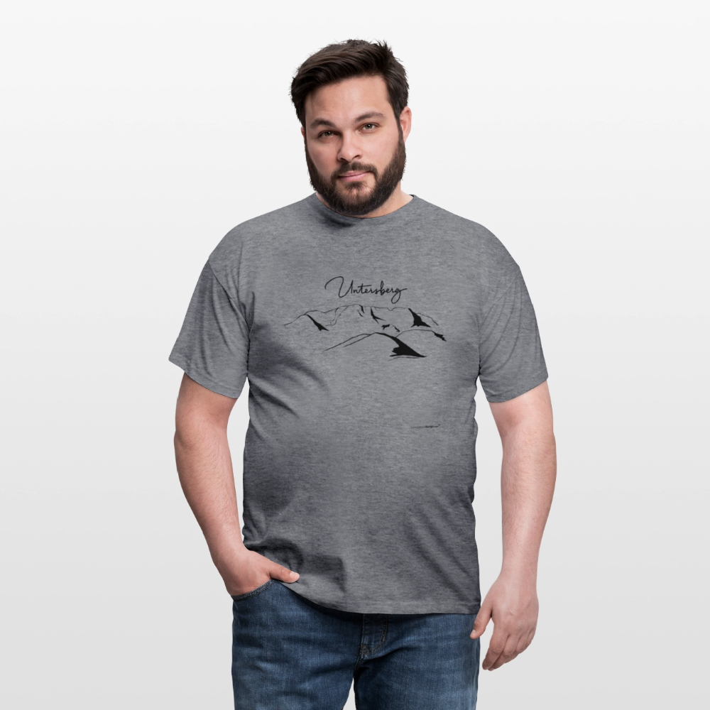 Untersberg Männer Premium T-Shirt in vers. Farben 1xDruck Schwarz - Graphit meliert