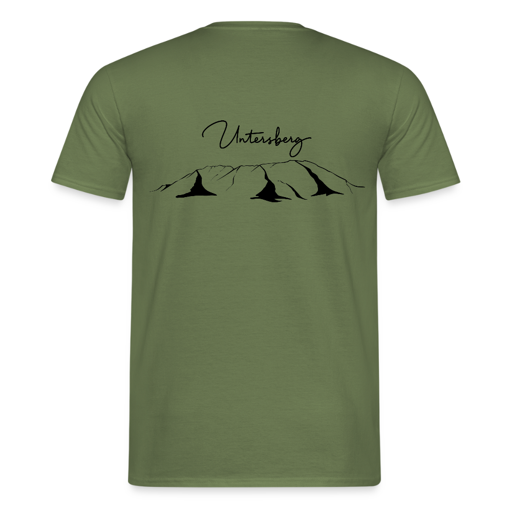 Untersberg Männer Premium T-Shirt vers. Farben 2xDruck Schwarz - Militärgrün