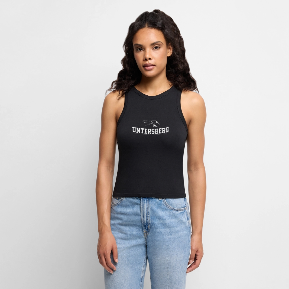 Untersberg Frauen Bio Tank Top vers. Farben 2xDruck weiss - Schwarz