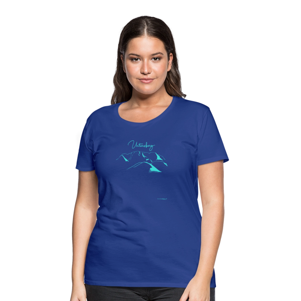 Untersberg Frauen Premium T-Shirt vers. Farben Türkis - Königsblau