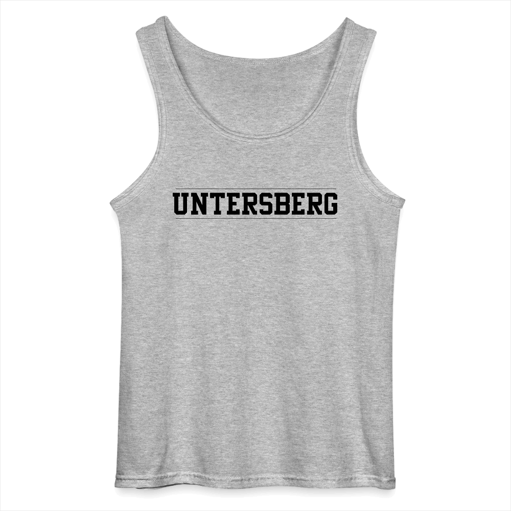 Untersberg Männer Tank Top vers. Farben 2xDruck schwarz - Grau meliert