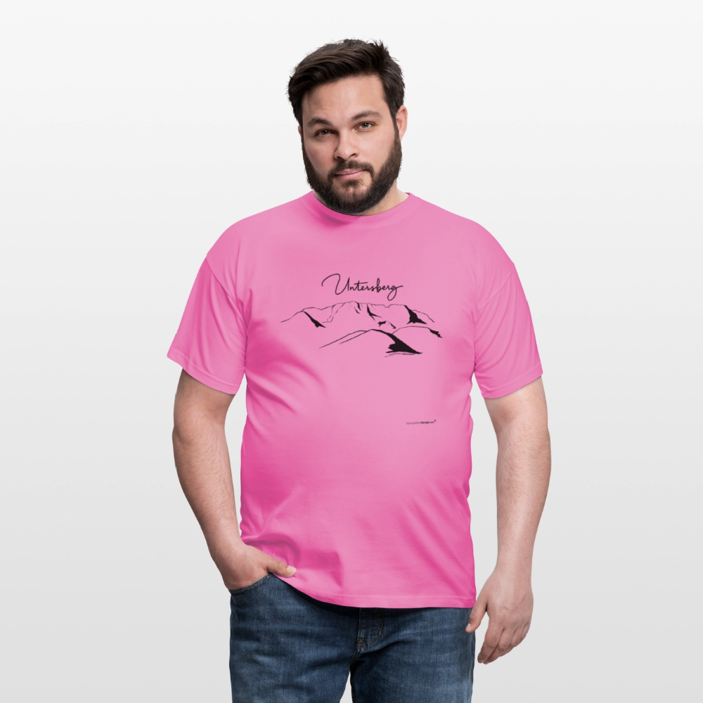 Untersberg Männer Premium T-Shirt in vers. Farben 1xDruck Schwarz - Pink