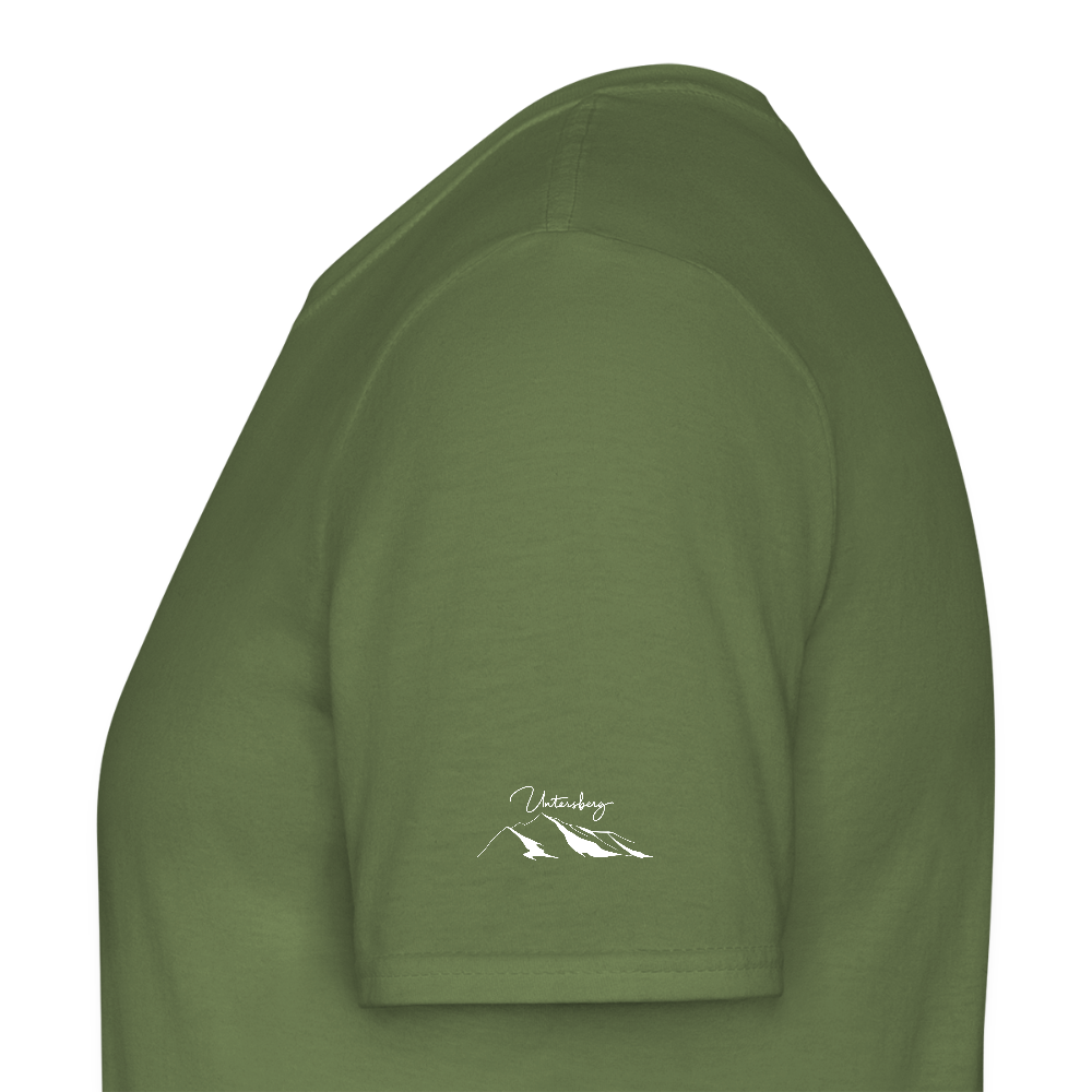 Untersberg Männer Premium T-Shirt vers. Farben 4xDruck Weiss - Militärgrün