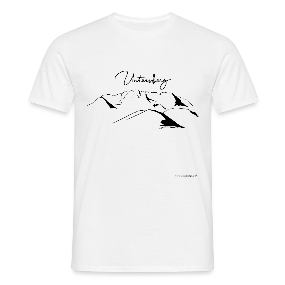Untersberg Männer Premium T-Shirt vers. Farben 2xDruck Schwarz - Weiß