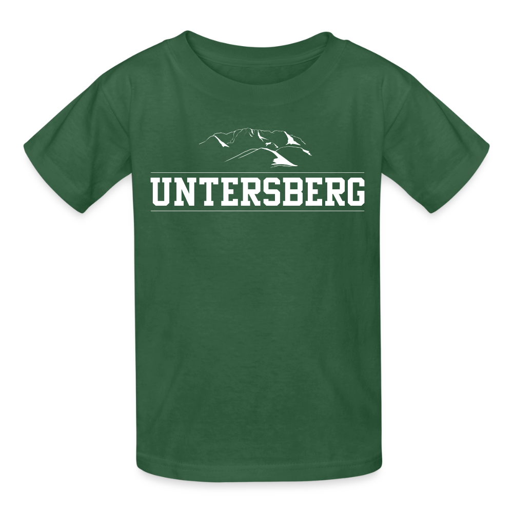 Kinder Untersberg T-Shirt von Russell - Flaschengrün