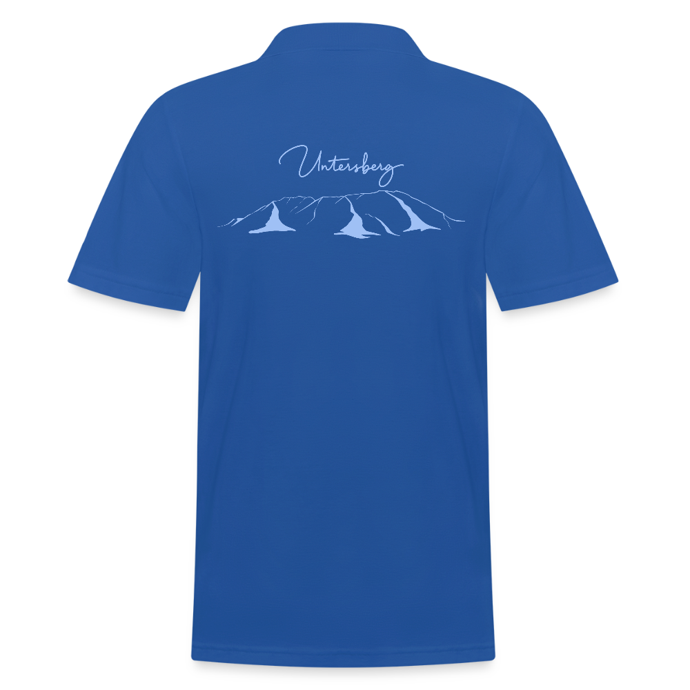 Männer Poloshirt Untersberg in Navyblau - Royalblau