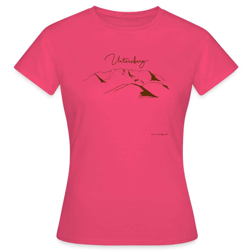Untersberg Frauen Premium T-Shirt in vers. Farben Schokobraun - Azalea