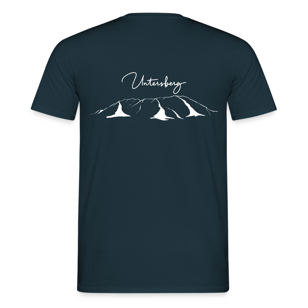 Untersberg Männer Premium T-Shirt vers. Farben 2xDruck Weiss - Navy