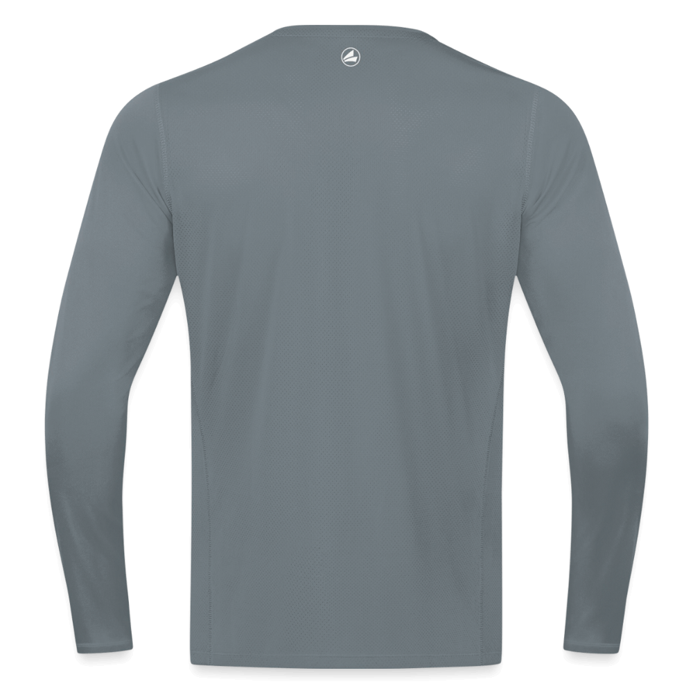 Untersberg Männer JAKO Langarmshirt vers. Farben 1xDruck weiß - Grau