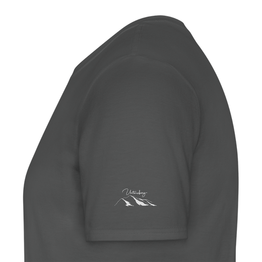 Untersberg Männer Premium T-Shirt Antrazith 4xDruck Hellgrau - Anthrazit