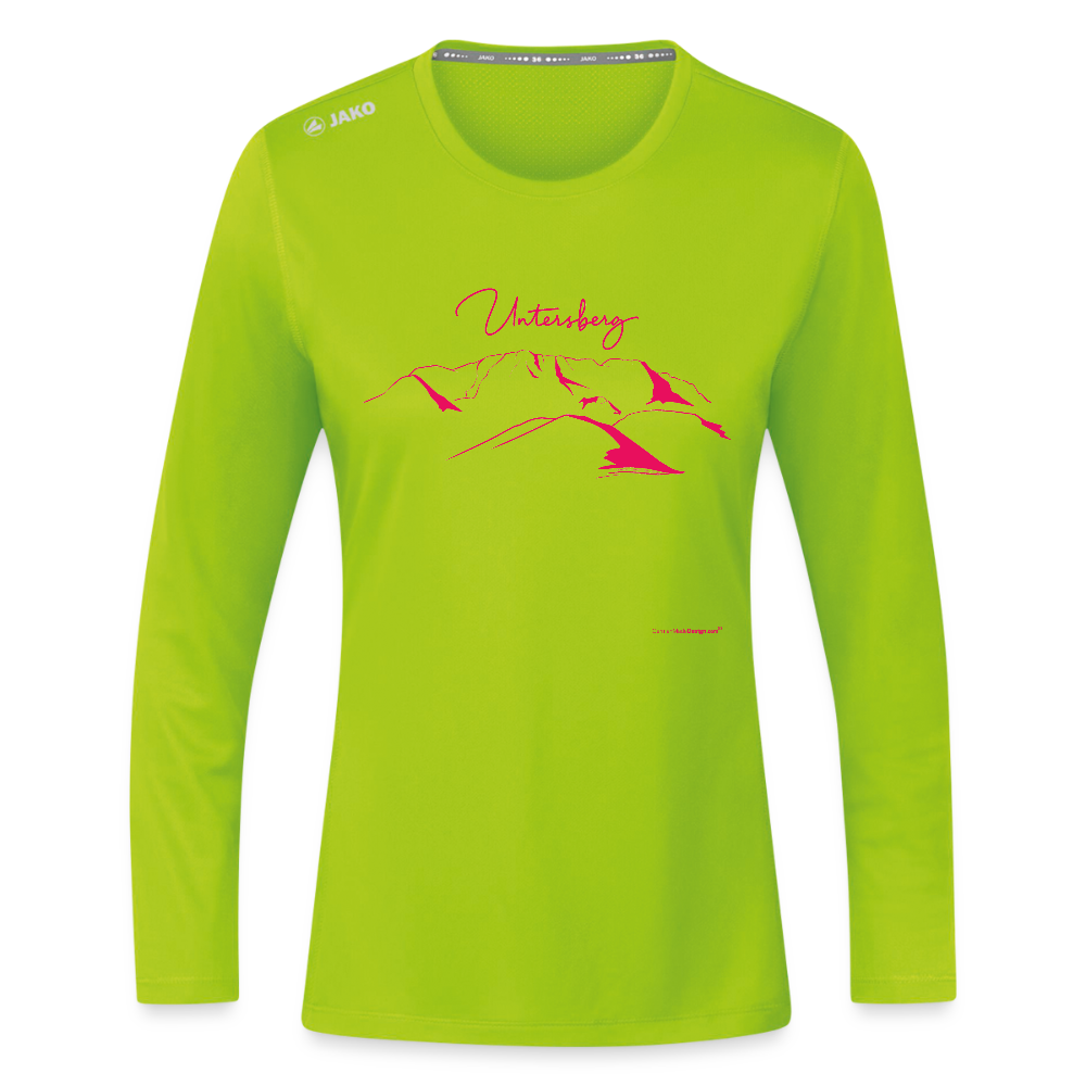 JAKO Frauen Longsleeve Run 2.0 - Neongrün