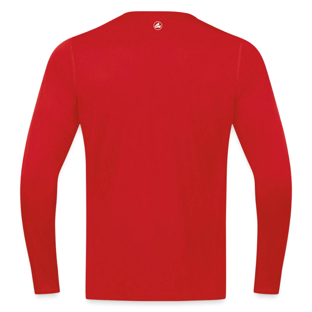 Untersberg Männer JAKO Langarmshirt vers. Farben 1xDruck weiß - Rot