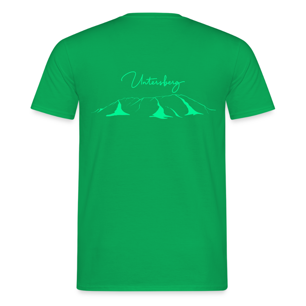 Untersberg Männer Premium T-Shirt Kellygrün 4xDruck Neongrün - Kelly Green