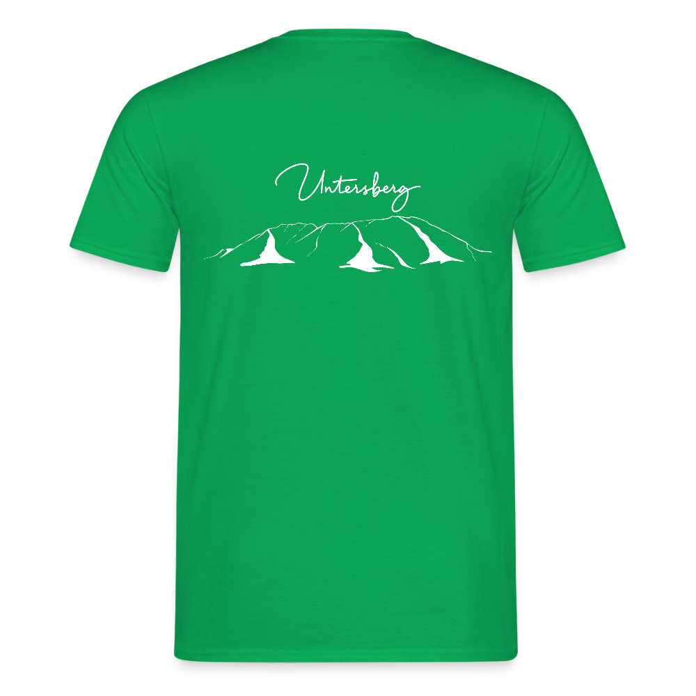 Untersberg Männer Premium T-Shirt vers. Farben 2xDruck Weiss - Kelly Green
