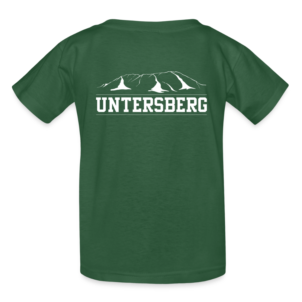 Kinder Untersberg T-Shirt von Russell - Flaschengrün