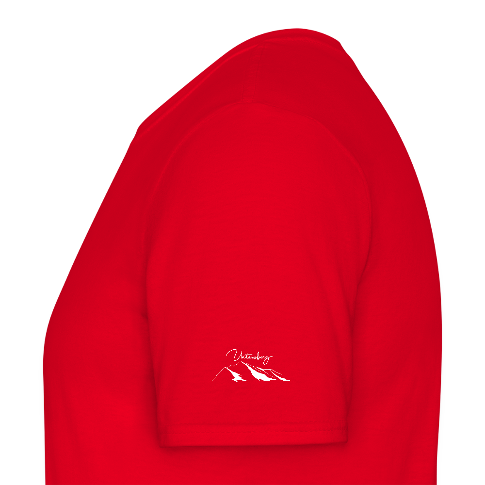 Untersberg Männer Premium T-Shirt vers. Farben 4xDruck Weiss - Rot
