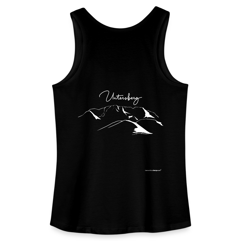 Untersberg Frauen Bio Tank Top vers. Farben 2xDruck weiss - Schwarz