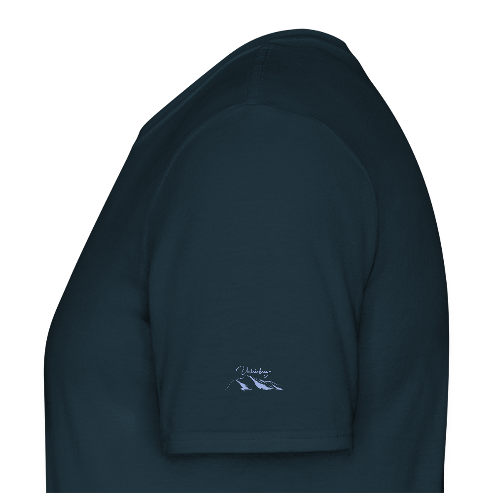 Untersberg Männer Premium T-Shirt Navy 4xDruck Himmelblau - Navy
