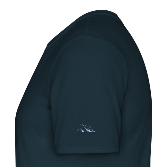 Untersberg Männer Premium T-Shirt Navy 4xDruck Himmelblau - Navy
