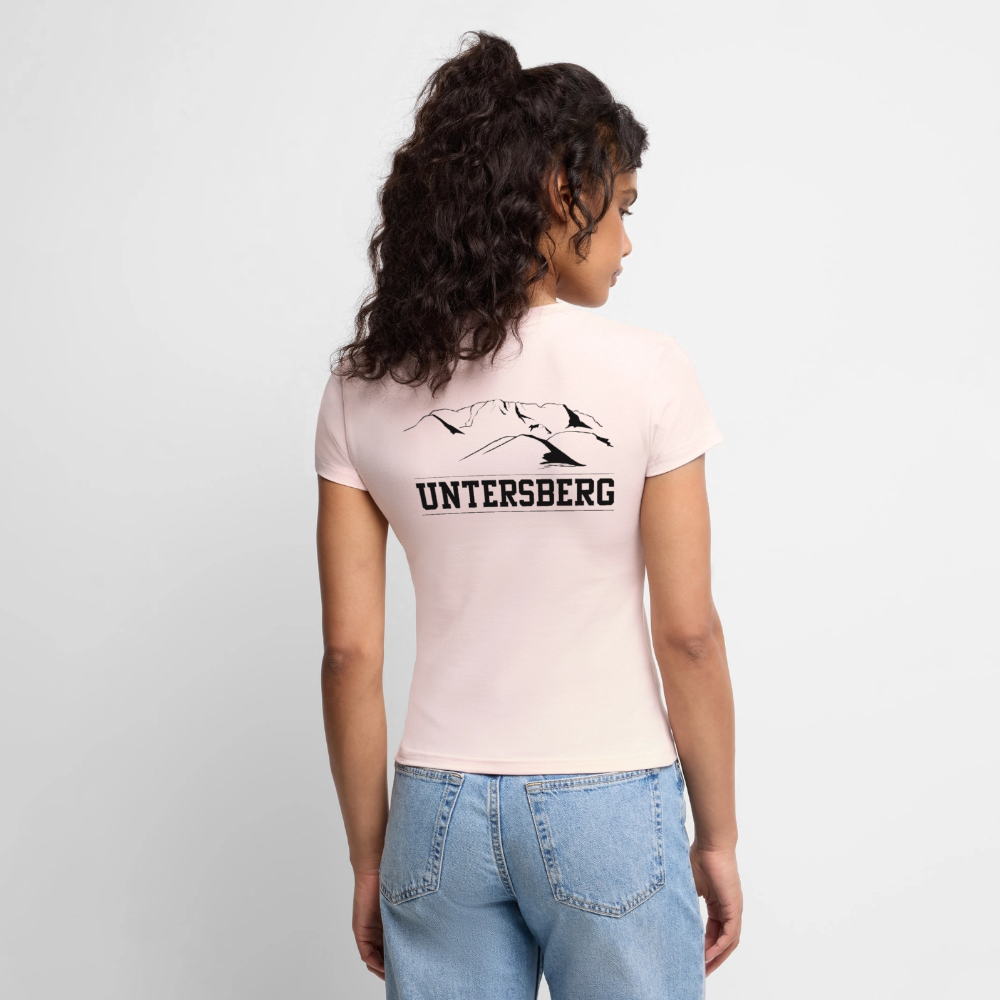 SLIM FIT Frauen Organic T-Shirt Stretch - Puderrosa