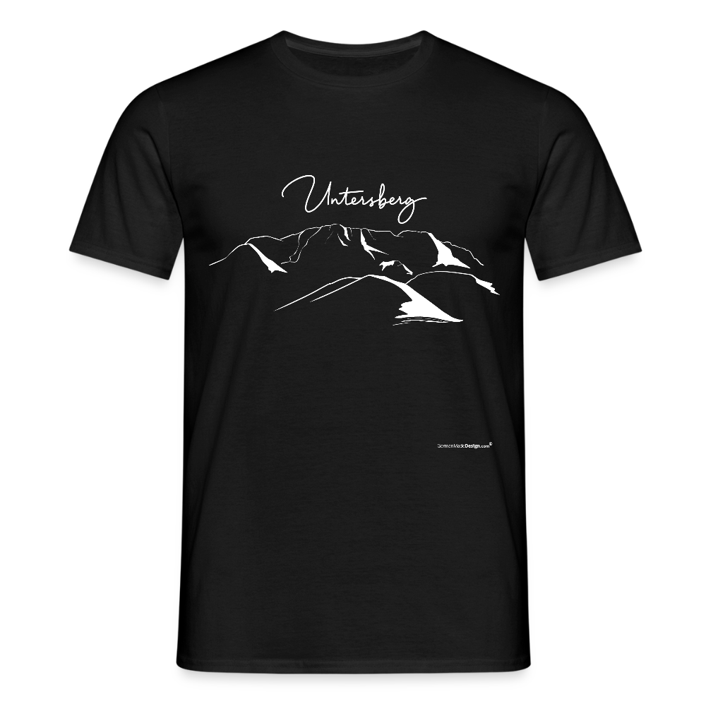 Untersberg Männer Premium T-Shirt vers. Farben 4xDruck Weiss - Schwarz