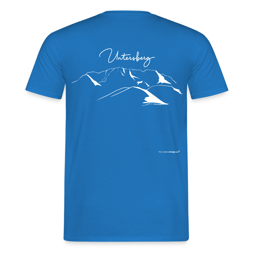 UNTERSBERG Schriftzug - Männer T-Shirt Premium Qualität - Royalblau