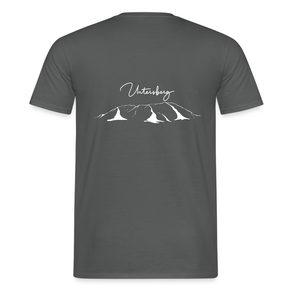 Untersberg Männer Premium T-Shirt vers. Farben 4xDruck Weiss - Anthrazit