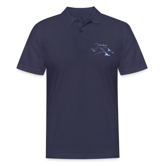 Männer Poloshirt Untersberg in Navyblau - Navy