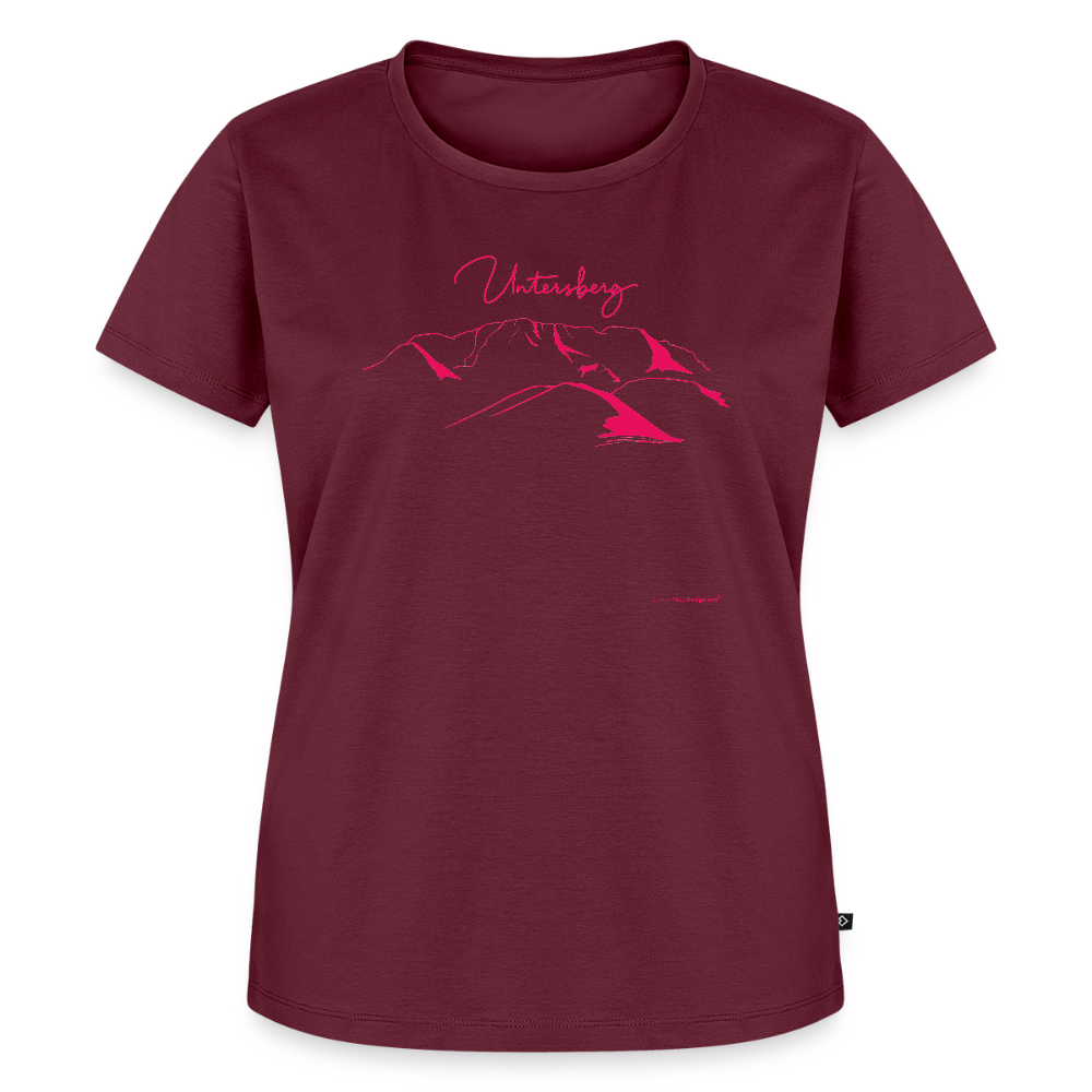 Untersberg Frauen Premium T-Shirt vers. Farben Pink - Burgunderrot