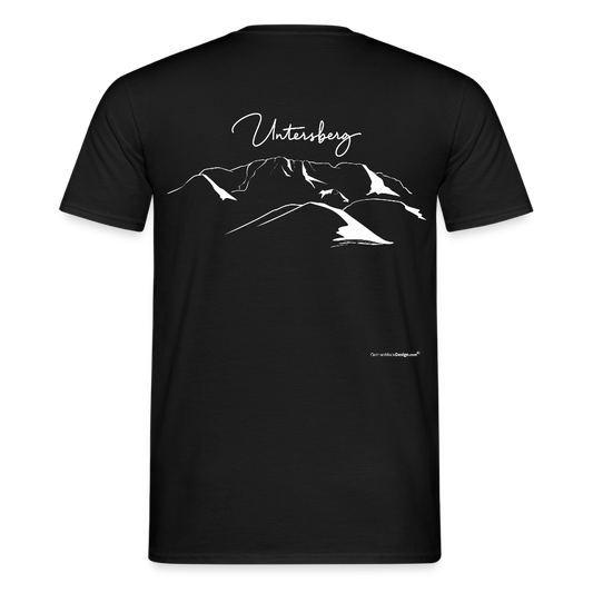 UNTERSBERG Schriftzug - Männer T-Shirt Premium Qualität - Schwarz