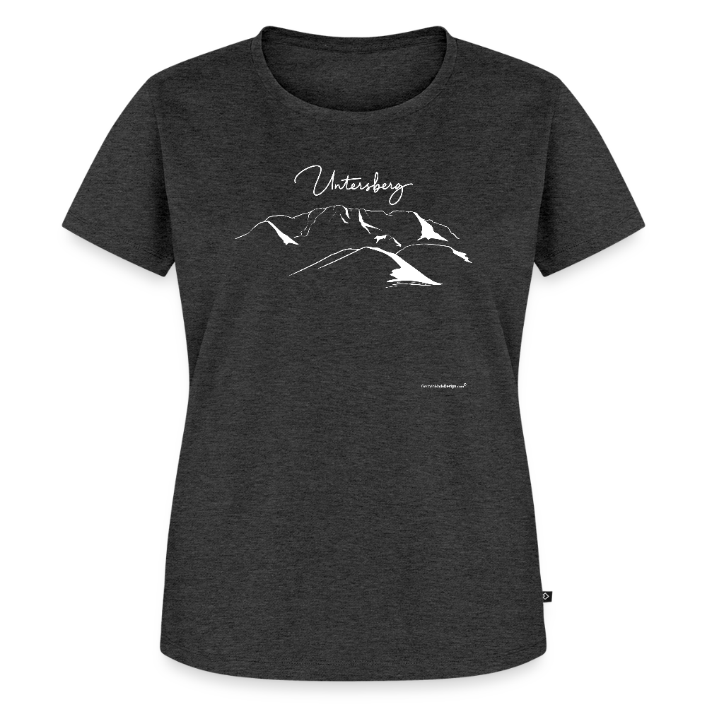 Untersberg T-Shirts Frauen vers. Farben 1xDruck weiss - Anthrazit meliert
