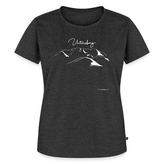 Untersberg T-Shirts Frauen vers. Farben 1xDruck weiss - Anthrazit meliert