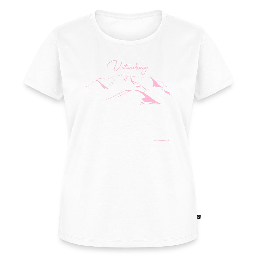 Untersberg Frauen Premium T-Shirt vers. Farben 1xDruck Rosa - Weiß