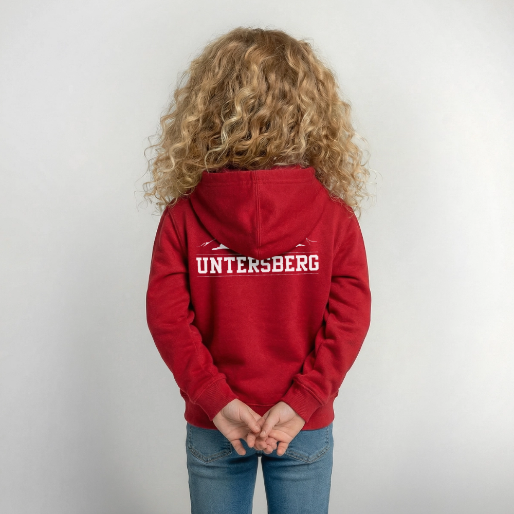 Kinder Untersberg Hoodie - Rot
