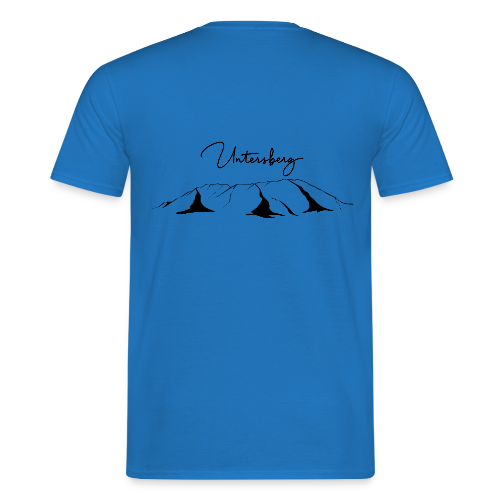 Untersberg Männer Premium T-Shirt vers. Farben 4xDruck Schwarz - Royalblau