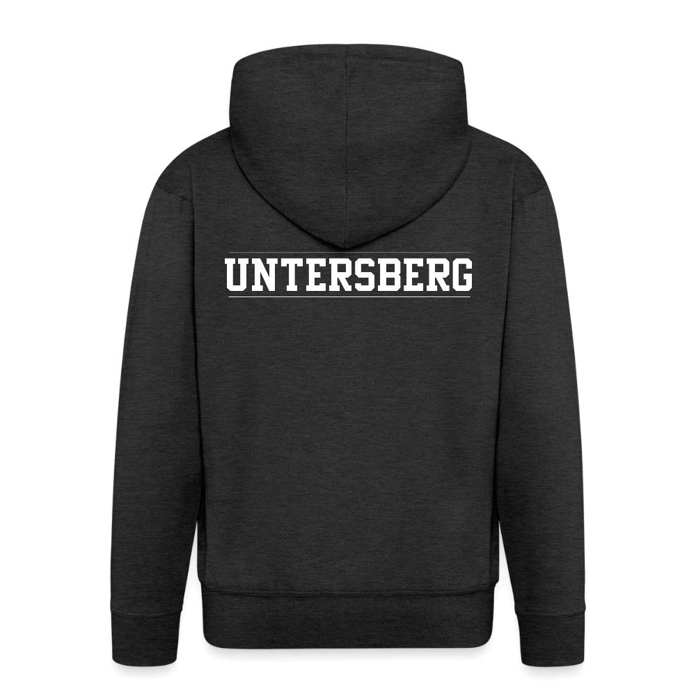 Untersberg Männer Premium Kapuzenjacke - Anthrazit