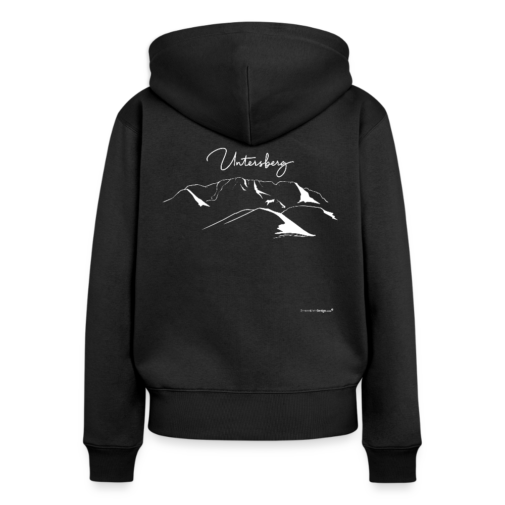 Frauen Premium Kapuzenjacke - Schwarz