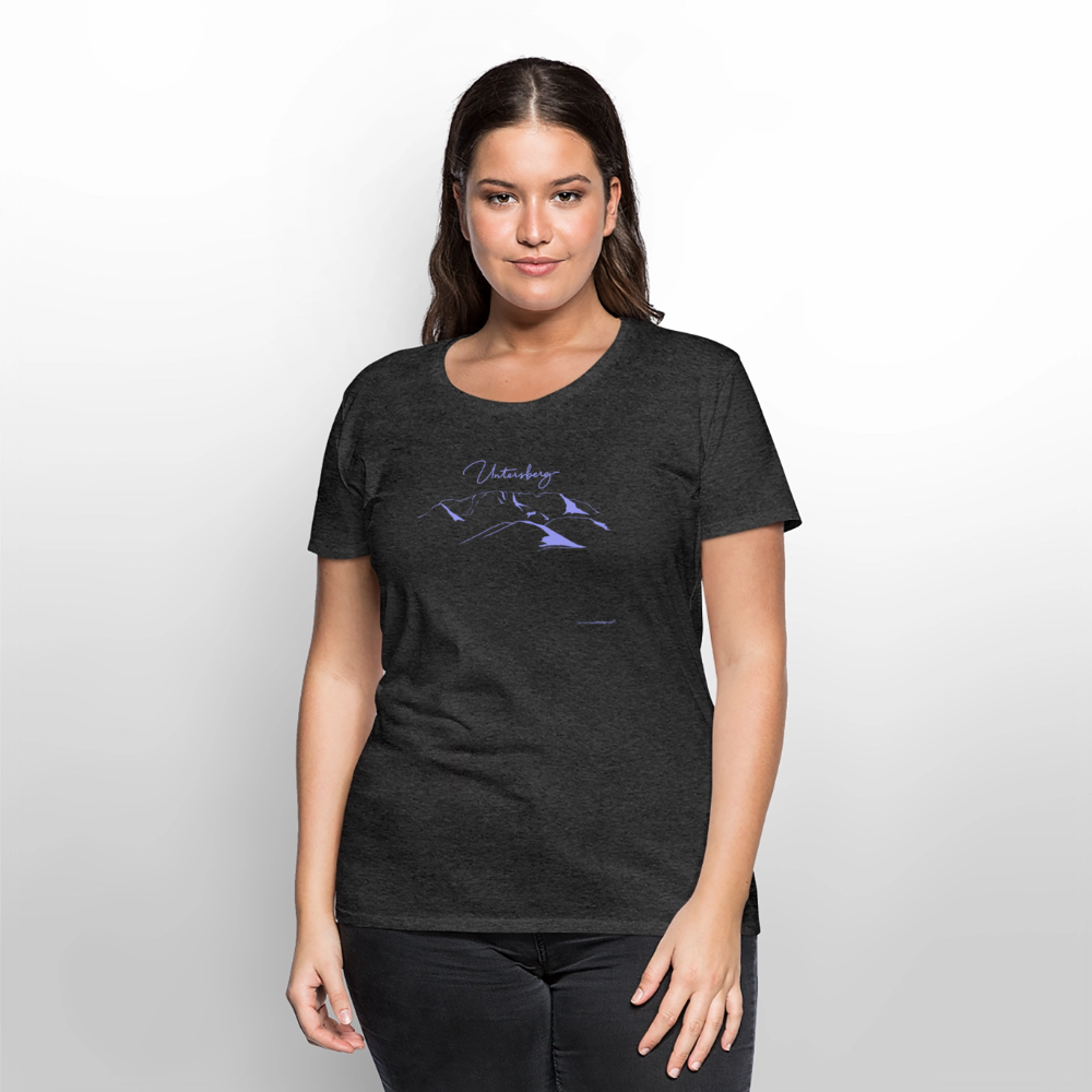Untersberg Frauen Premium T-Shirt vers. Farben hellblau - Anthrazit meliert