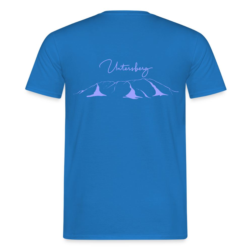 Untersberg Männer Premium T-Shirt Royalblau 4xDruck Hellblau - Royalblau