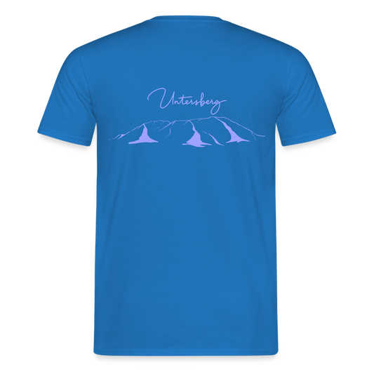 Untersberg Männer Premium T-Shirt Royalblau 4xDruck Hellblau - Royalblau