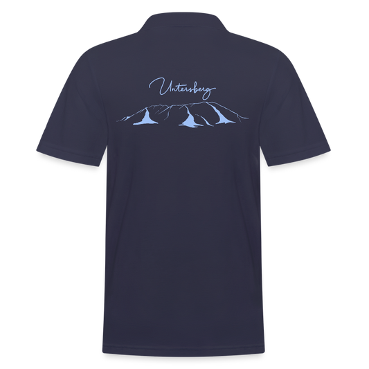 Männer Poloshirt Untersberg in Navyblau - Navy